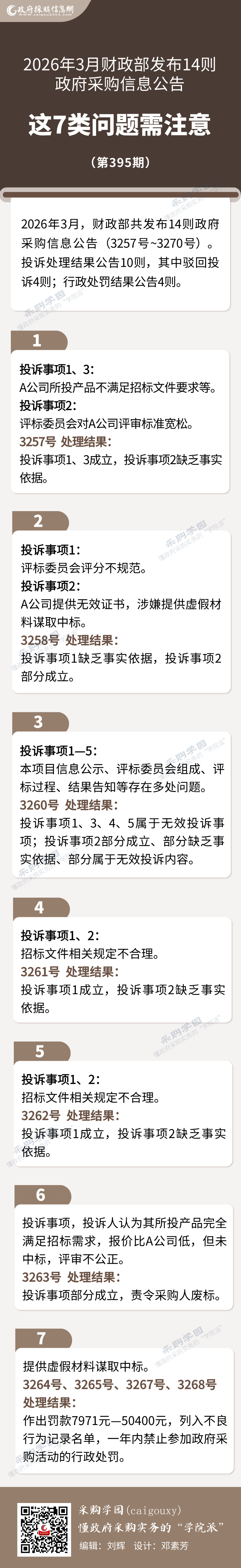 【图说政采】财政部公告：评审不公正，采购人被责令废标.jpg